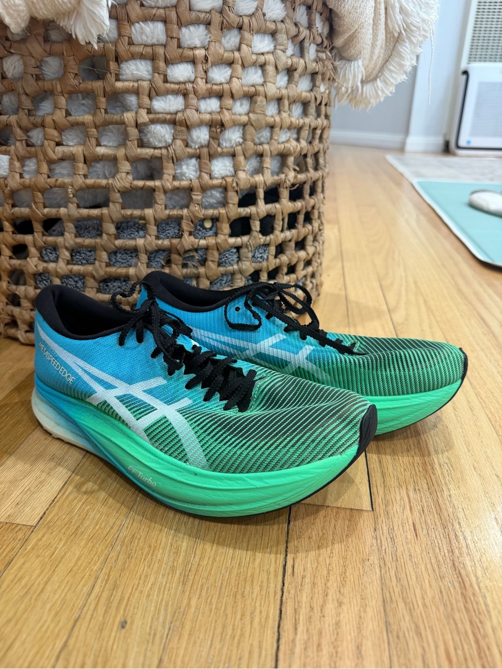 ASICS Metaspeed Edge Teal and Green Women's Performance Running Sneakers